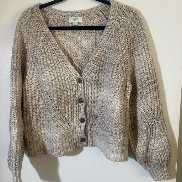 Aerie Space Dye Chunky Knit Crop Sweater M - Picture 4 of 8
